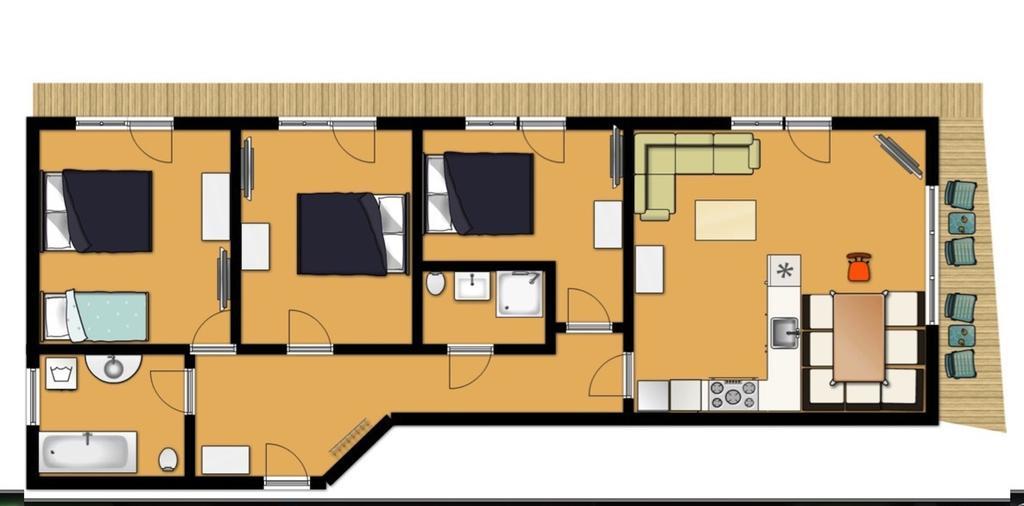 Appartement Kurz Top 1 وستندورف الغرفة الصورة